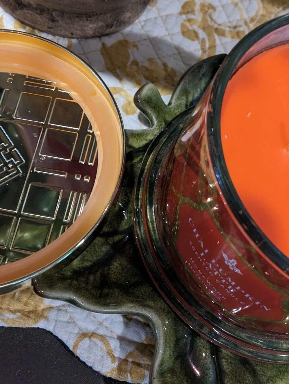 HomeWorx Slatkin + Co. Chai Pumpkin Latte Candle 18 oz. 4-Wick Fall Favorite
